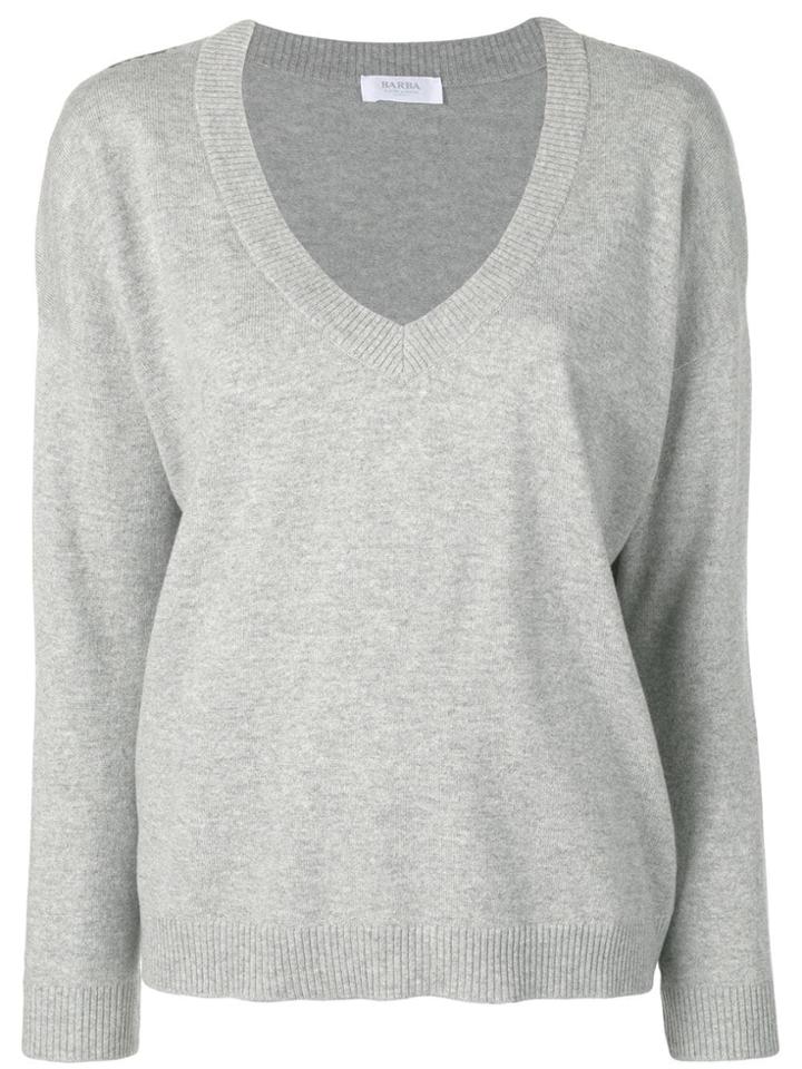 Barba Basic Jumper - Grey