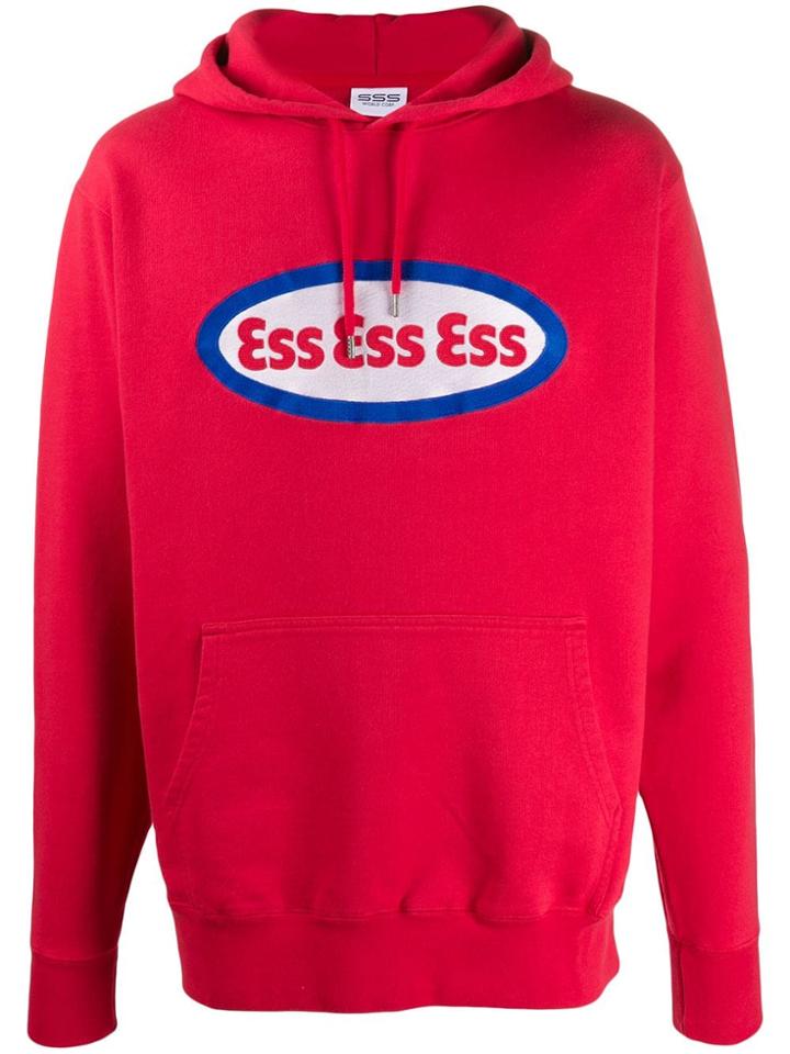 Sss World Corp Logo Hoodie - Red