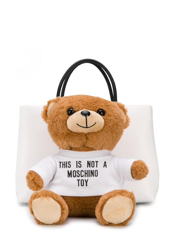 Moschino Teddy Bear Tote - White