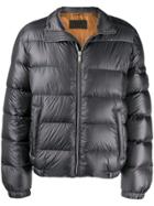 Prada Rip Stop Padded Jacket - Grey