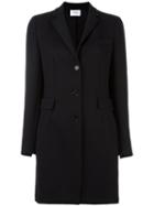 Akris Punto Single Breasted Coat, Women's, Size: 38, Black, Viscose/wool