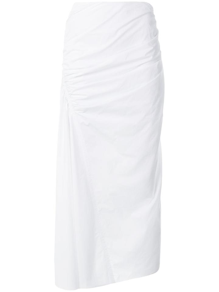 Pringle Of Scotland Gathered Pleated Skirt - White