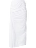 Pringle Of Scotland Gathered Pleated Skirt - White