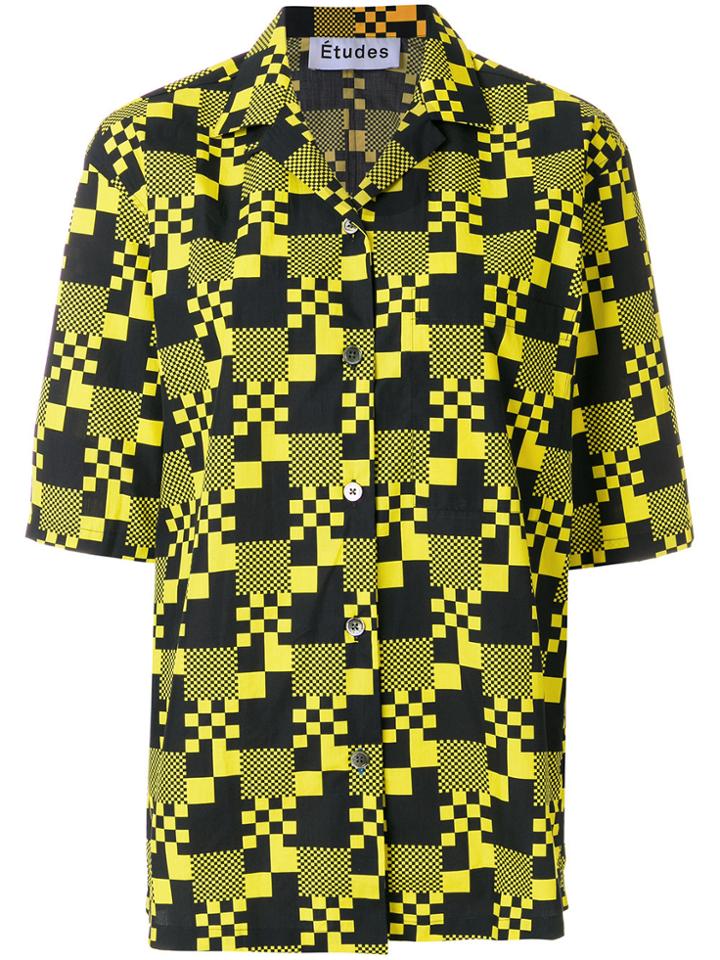 Études Musee Checked Shirt - Black