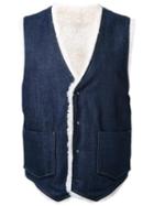 Unused 'reversible 12oz Denim' Waistcoat, Men's, Size: 1, Blue, Cotton