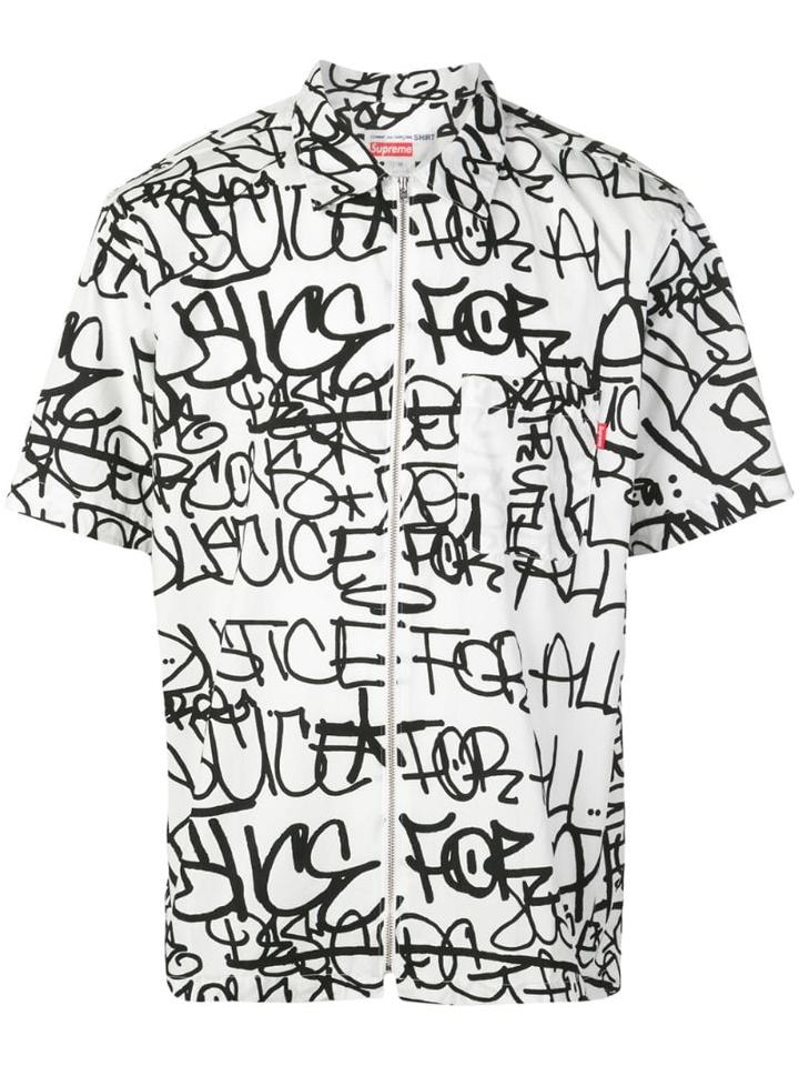 Supreme Graphic Print Shirt - White