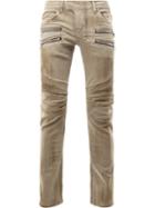Balmain Biker Jeans, Men's, Size: 31, Nude/neutrals, Cotton/polyurethane