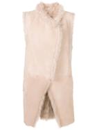 Salvatore Santoro Shearling Gilet - Nude & Neutrals