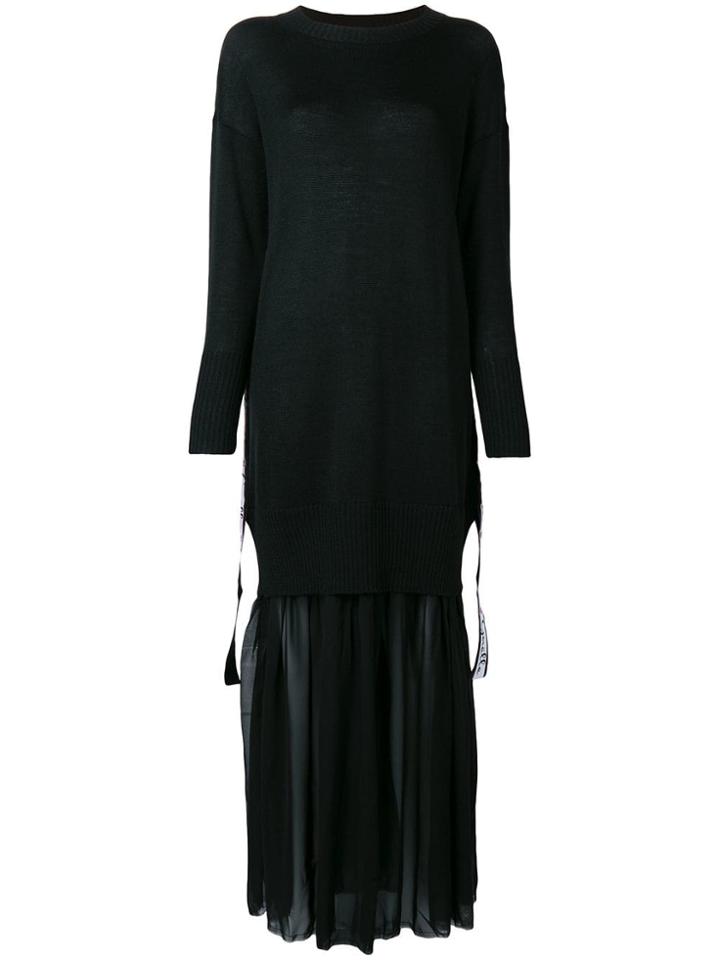 Gaelle Bonheur Long Tulle Dress - Black