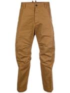Dsquared2 Crumpled Cropped Trousers - Brown