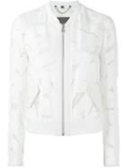 Belstaff Embroidered Strap Bomber Jacket