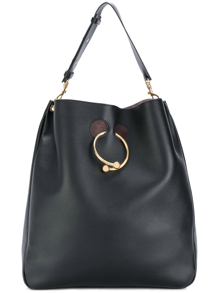 J.w.anderson - 'pierce' Large Hobo Bag - Women - Calf Leather - One Size, Black, Calf Leather