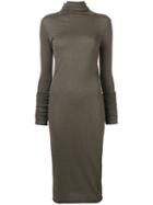 Rick Owens Lilies Fitted Turtleneck Dress - Green