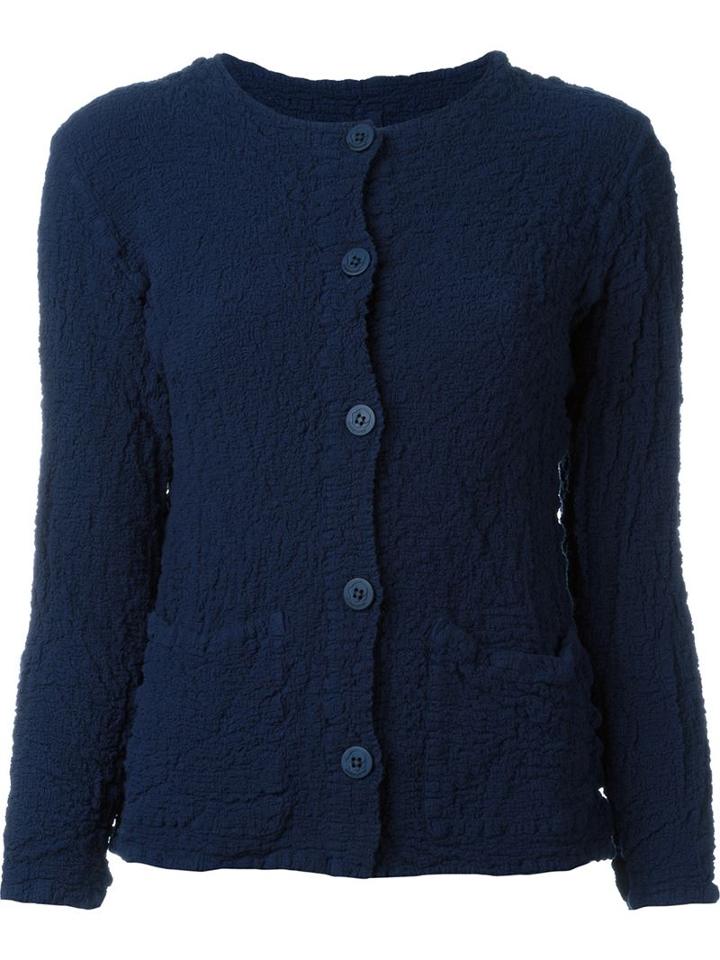 Issey Miyake Cauliflower Buttoned Cardigan