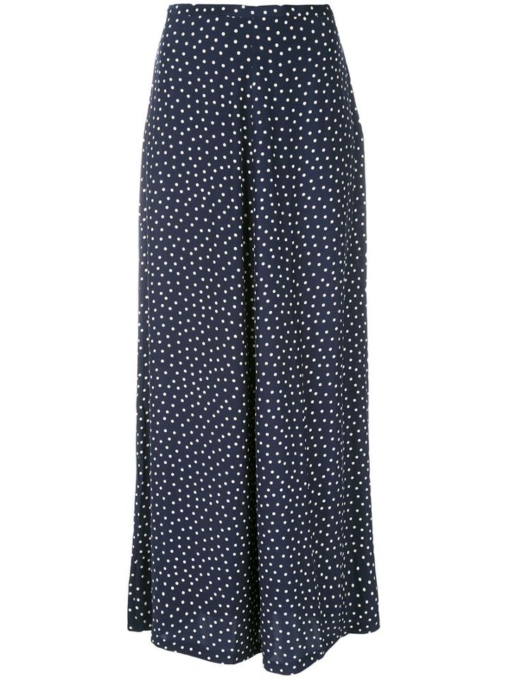 P.a.r.o.s.h. - Dots Print Skirt - Women - Silk - L, Blue, Silk