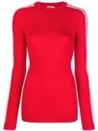 Fiorucci Logo Band Knitted Top - Red