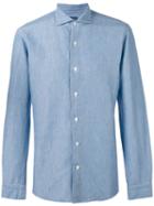 Barba - Buttoned Shirt - Men - Cotton - 43, Blue, Cotton