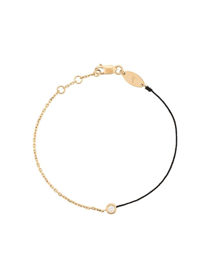 Redline 14kt Yellow Gold Chain Diamond Thread Bracelet