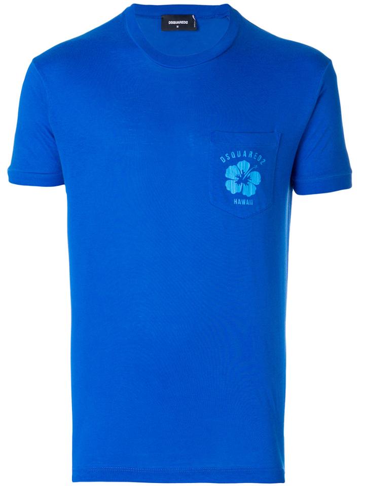 Dsquared2 Logo Pocket T-shirt - Blue