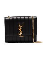 Saint Laurent Black Vicky Chain Mini Bag