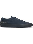 Common Projects Navy Suede Achilles Sneakers - Blue