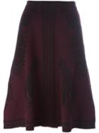 Etro Floral Motif A-line Skirt, Women's, Size: 40, Pink/purple, Spandex/elastane/wool