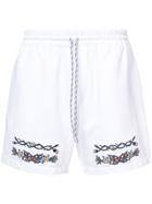 Greg Lauren Drawstring Shorts - Grey