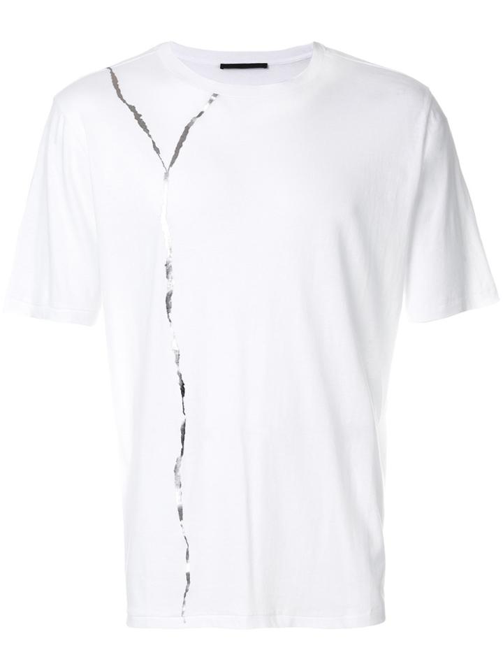 Haider Ackermann Silver Panel T-shirt - White