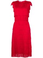 Stella Mccartney Emma Fringed Dress - Red