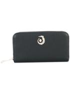 Trussardi Logo Plaque Wallet - Black