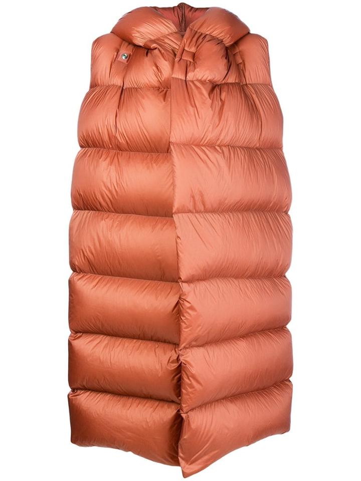 Rick Owens Sleveless Puffer Coat - Yellow