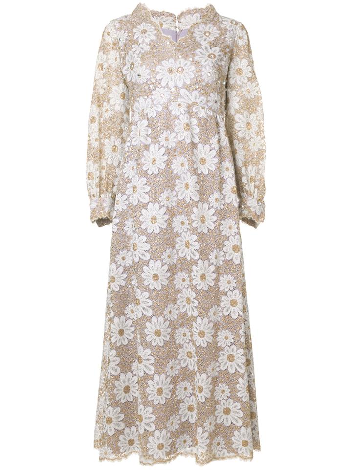 William Vintage 1967 Daisies Long Dress - Multicolour