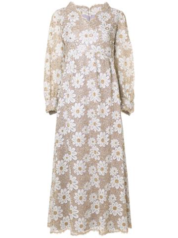 William Vintage 1967 Daisies Long Dress - Multicolour