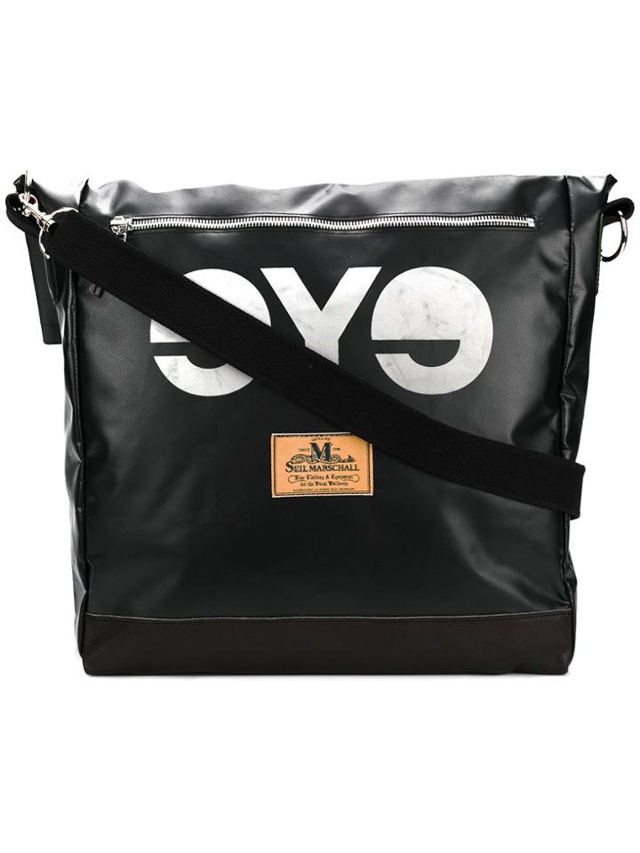 Junya Watanabe Comme Des Garçons Man Printed Messenger Bag - Black