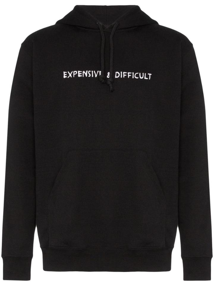 Nasaseasons Expensive & Difficult Drawstring Hoodie - Black