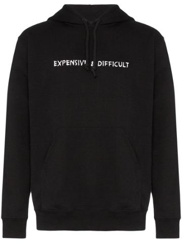 Nasaseasons Expensive & Difficult Drawstring Hoodie - Black