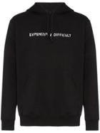 Nasaseasons Expensive & Difficult Drawstring Hoodie - Black