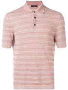 Ermenegildo Zegna Striped Polo Shirt - Brown