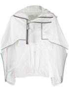 A-cold-wall* Hooded Cape Jacket - White