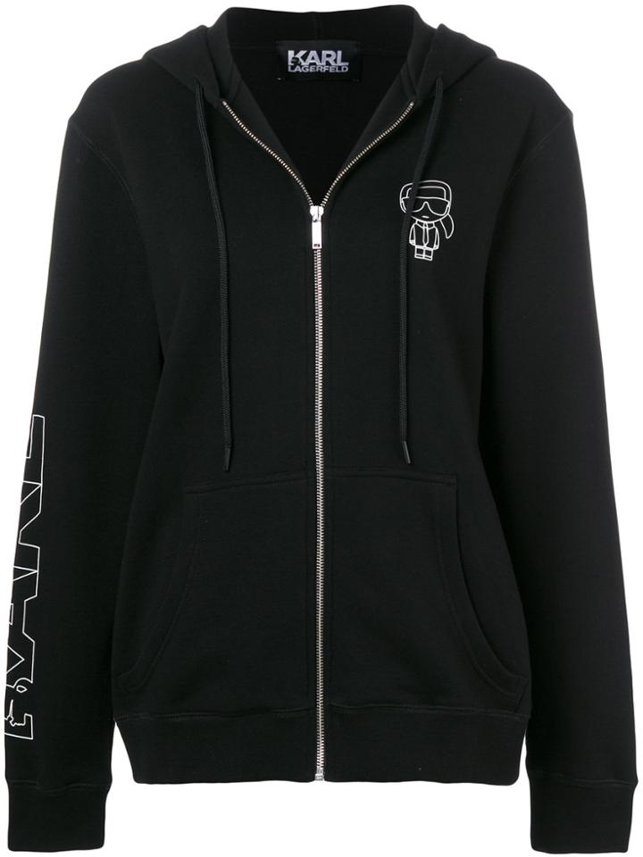 Karl Lagerfeld Ikonik Karl Hoodie - Black