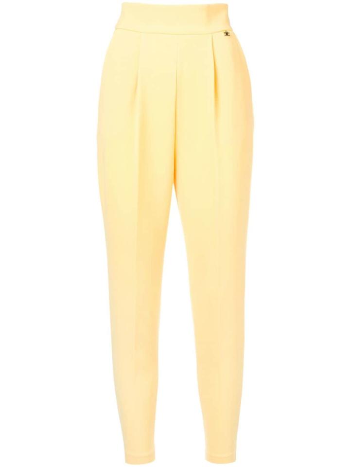 Elisabetta Franchi High-waist Tailored Trousers - Yellow