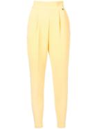 Elisabetta Franchi High-waist Tailored Trousers - Yellow
