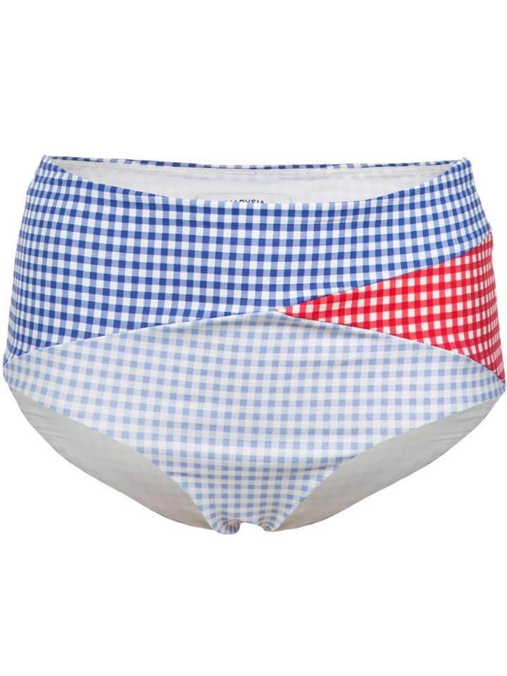 Marysia Gingham Bikini Bottom - Blue