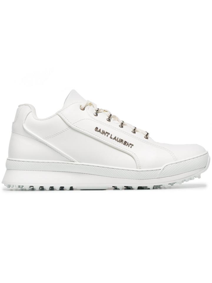 Saint Laurent White Jump Calf Leather Sneakers