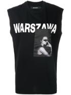 Misbhv Warszawa Print Sleeveless Top - Black