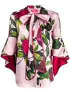 F.r.s For Restless Sleepers Pussy-bow Floral Blouse - Pink