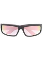 Prada Eyewear Rectangular Frame Sunglasses - Black