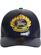 Burberry Archive Logo Coated Baseball Cap - Blue
