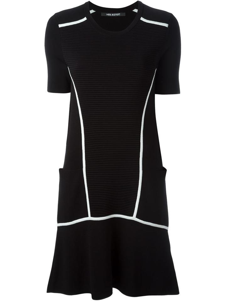 Neil Barrett Ribbed Seamed Sweater Dress