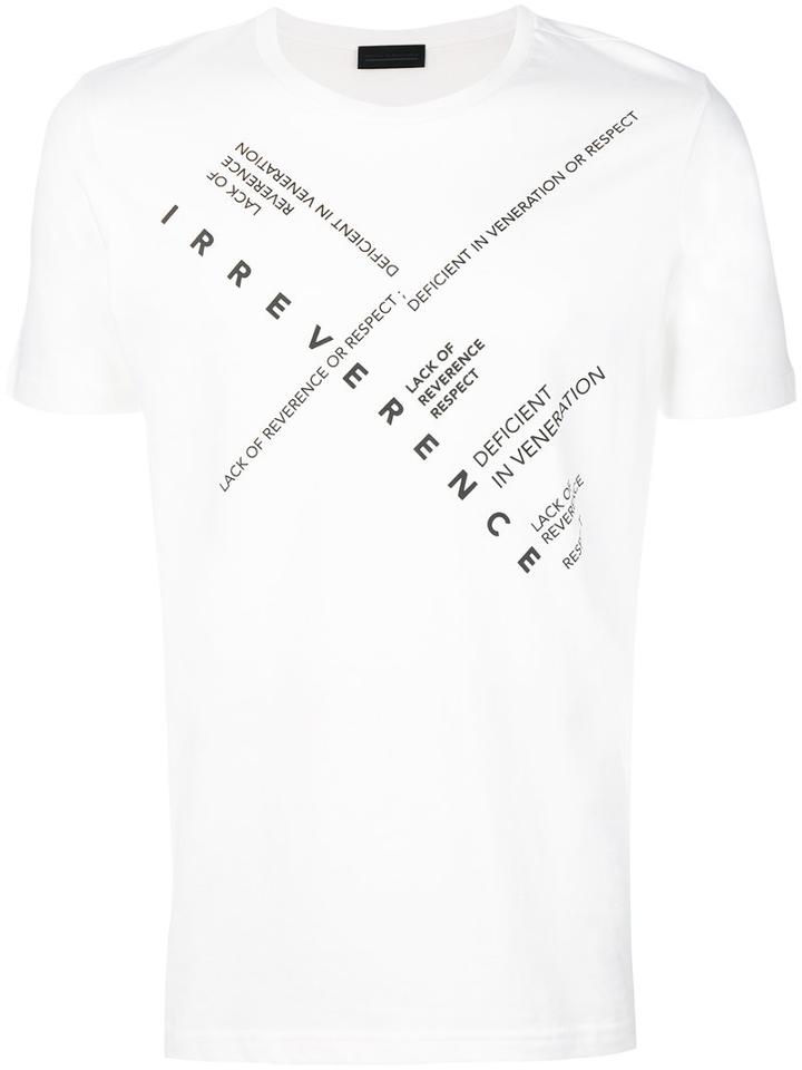 Diesel Black Gold - Text Print T-shirt - Men - Cotton - L, White, Cotton
